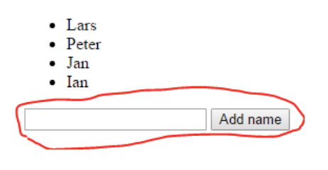 Add name button